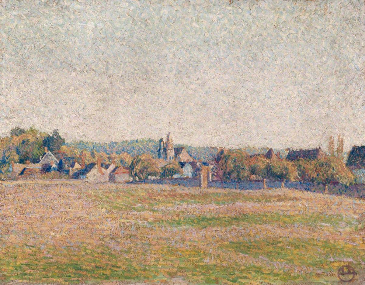 Vue D'Eragny by Lucien Pissarro