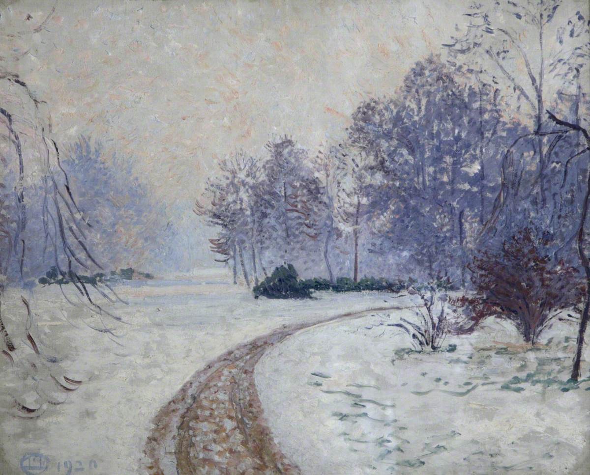 Winter Landscape by Lucien Pissarro