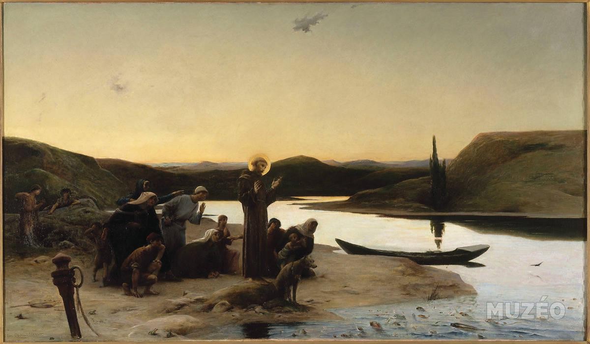 St Francis of Assisi Preaching to the Fish by Luc-Olivier Merson