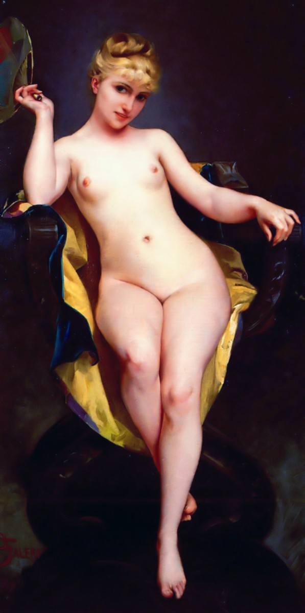La Pose by Luis Ricardo Falero