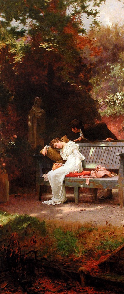 A Stolen Kiss by Marcus Stone