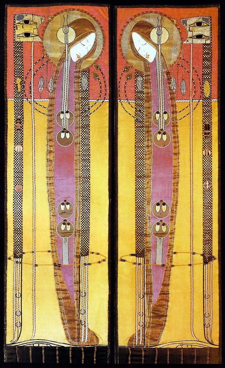 Embroidered Panels by Margaret Macdonald