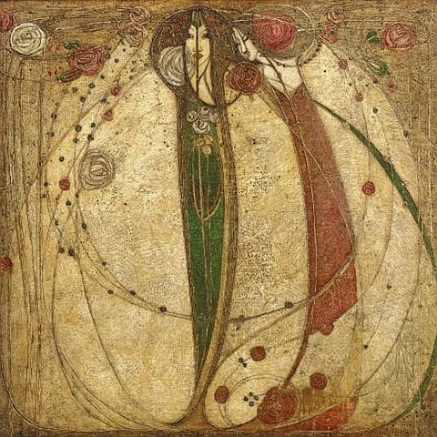 The White Rose and the Red Rose by Margaret Macdonald