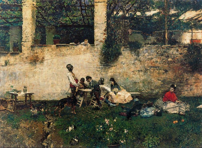 Lunch at the Alhambra by Marià Fortuny