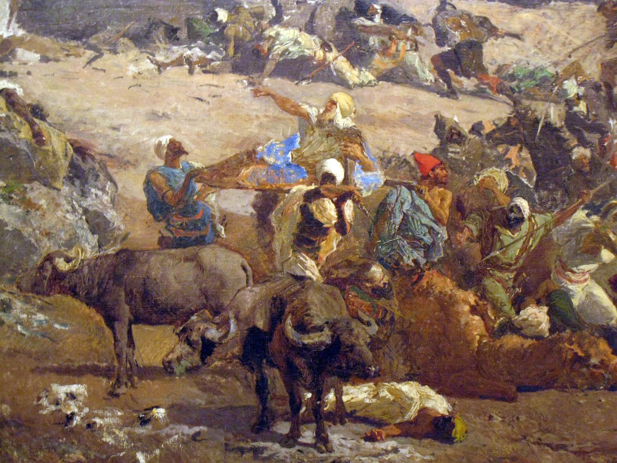 The Battle of Tetouan (detail) by Marià Fortuny