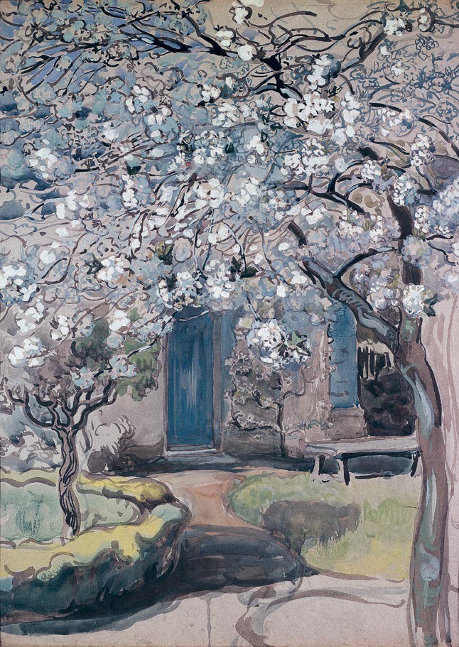 Blooming Apple Trees. The Trees Are in Blossom by Maria Yakunchikova