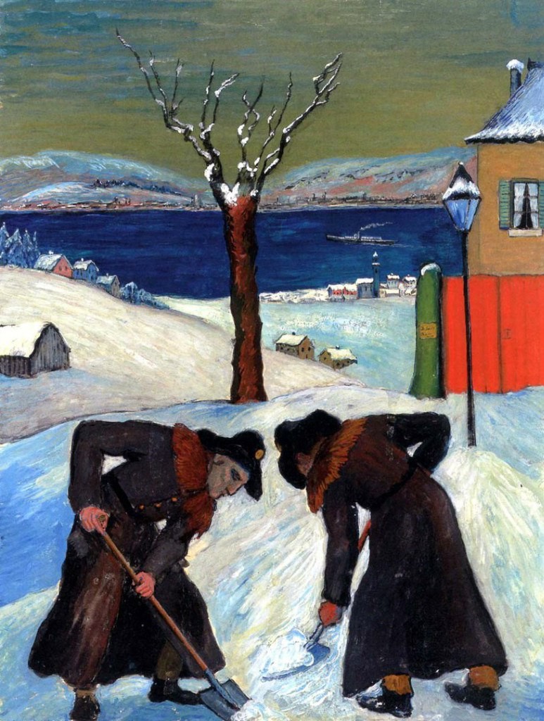 Snow overnight by Marianne von Werefkin