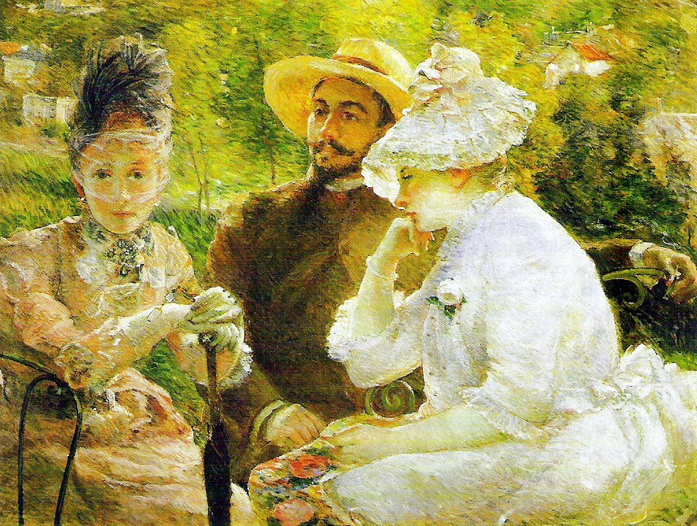 On the Terrace at Sèvres by Marie Bracquemond