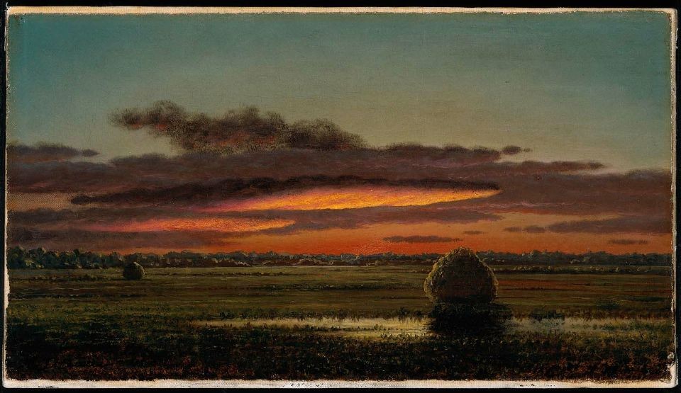 Sunset Over the Marshes by Martin Johnson Heade