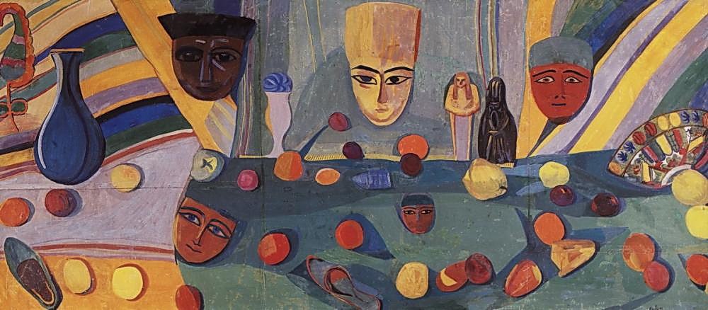 Big eastern still life by Martiros Sarian