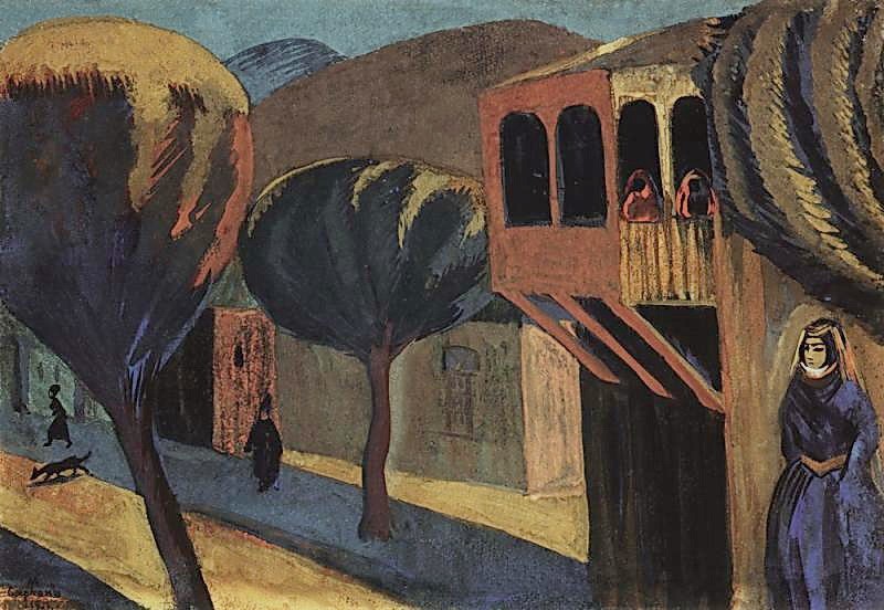 In the Caucasus (Tiflis) by Martiros Sarian