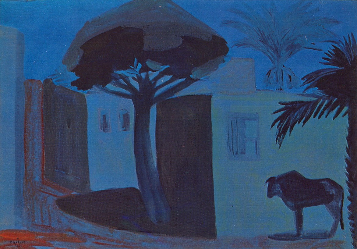 Night Landscape. Egypt. by Martiros Sarian
