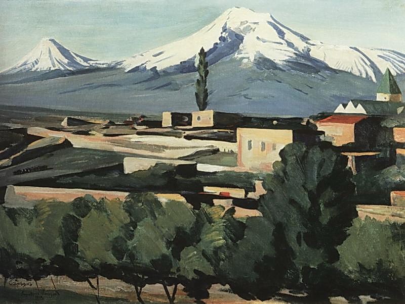 View of Ararat from Yerevan by Martiros Sarian