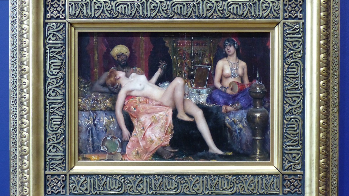 Harem Scene" by Maurice Bompard