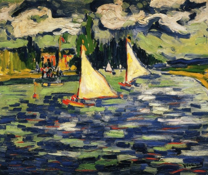 Sailboats at Chatou by Maurice de Vlaminck