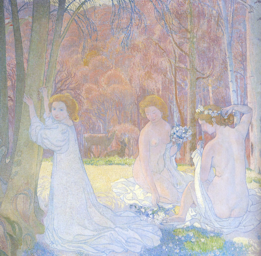 Figures In A Spring Landscape by Maurice Denis
