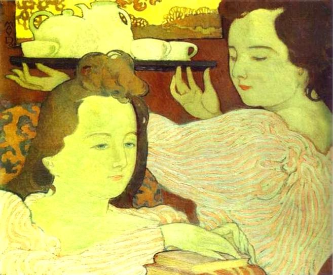 Mystic Allegory or Tea by Maurice Denis