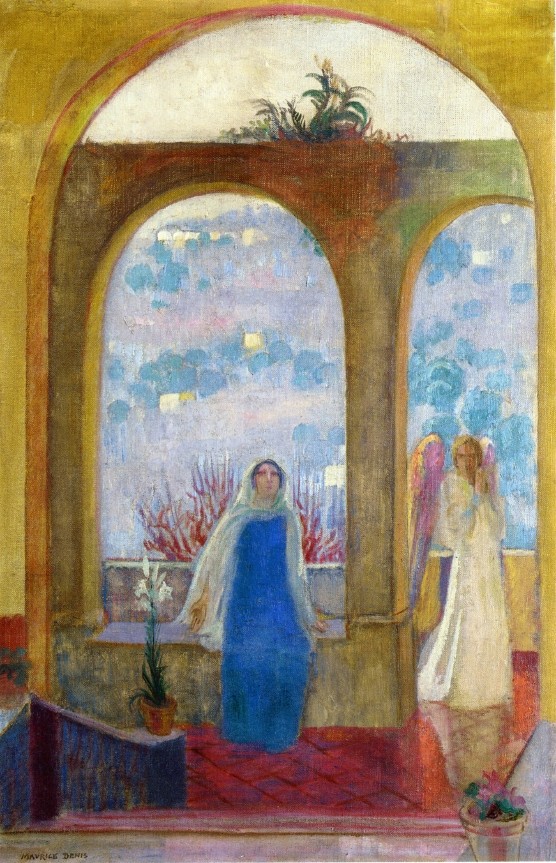 The Annunciation under the Arch with Lilies by Maurice Denis