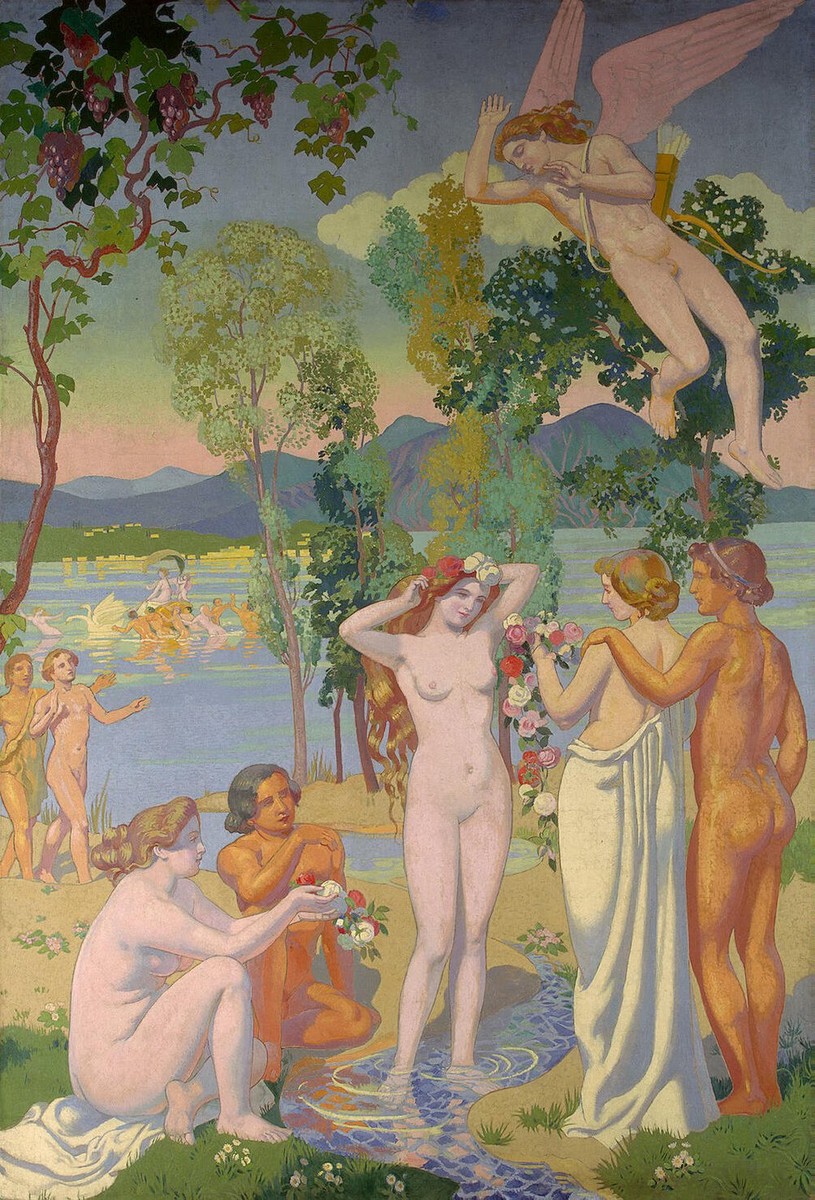 The Story of Psyche: panel 1. Eros is Struck by Psyche's Beauty by Maurice Denis