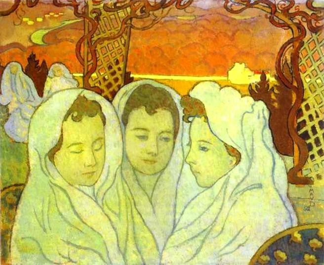 Triple Portrait of Marthe by Maurice Denis