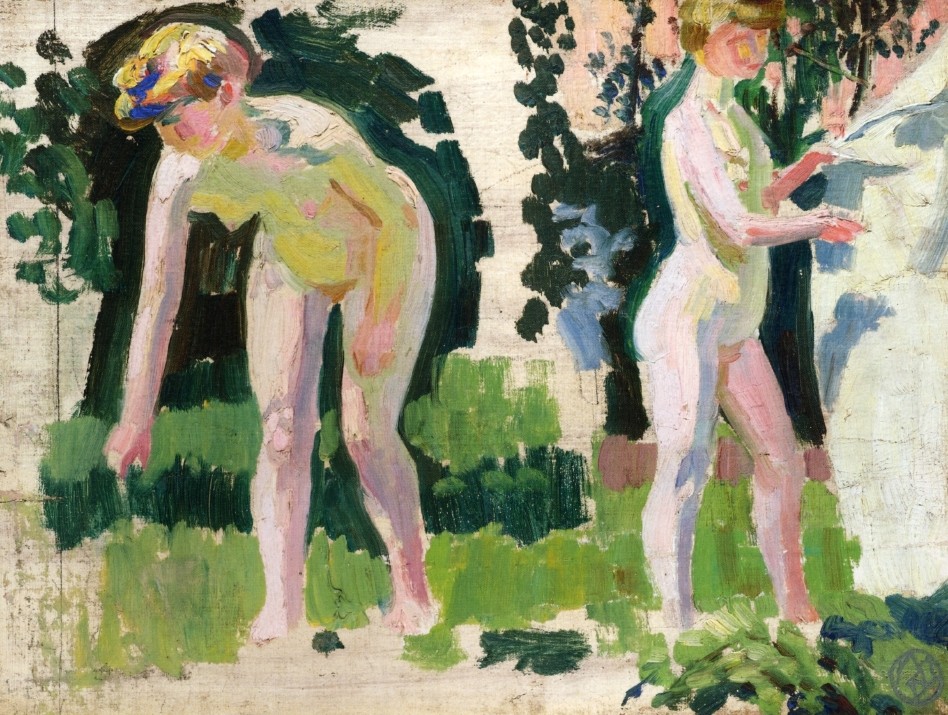 Two Studies of a Nude Outdoors by Maurice Denis