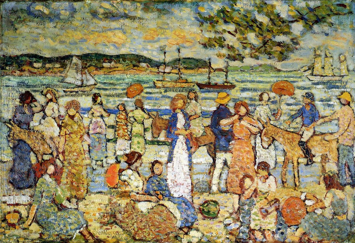 Along the Shore by Maurice Prendergast
