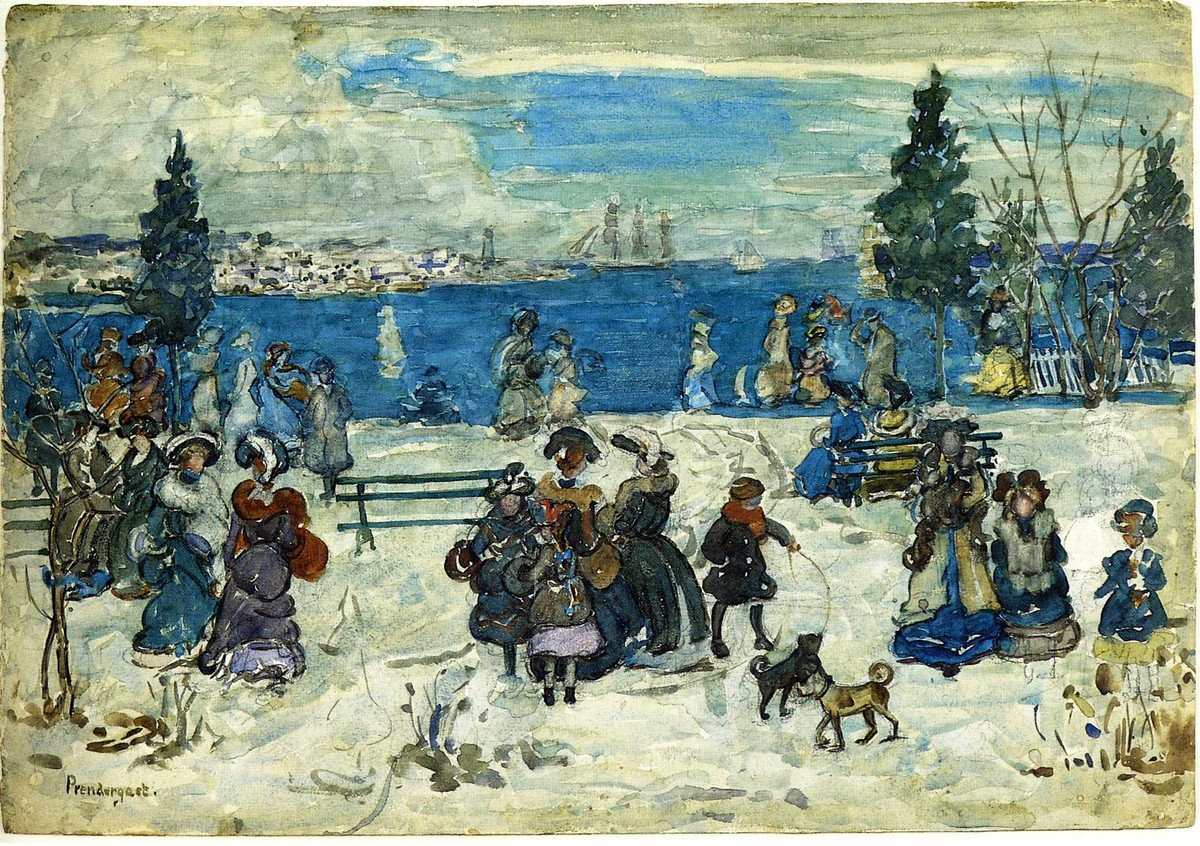 April Snow, Salem by Maurice Prendergast