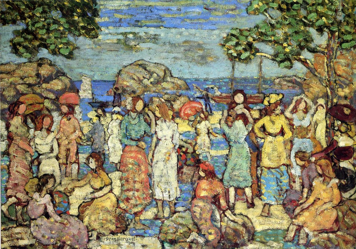 Beach at Gloucester by Maurice Prendergast