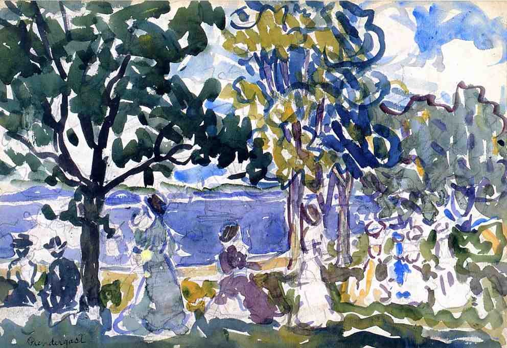 Beach Promenade by Maurice Prendergast