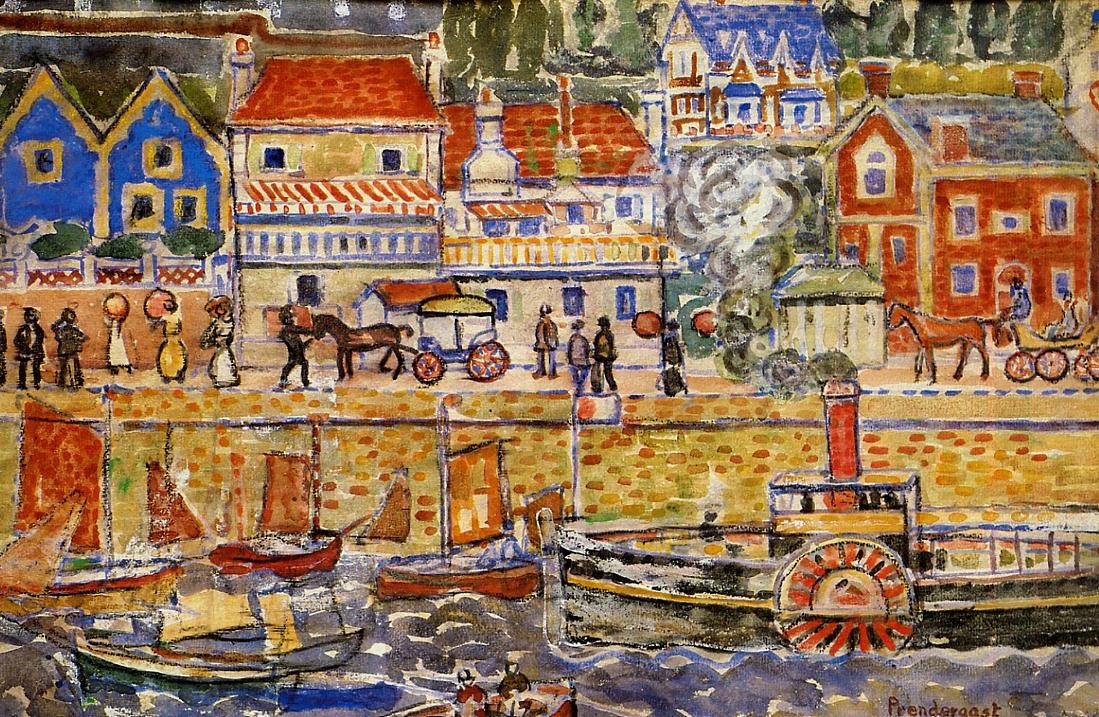 Boat Landing, Dinnard by Maurice Prendergast