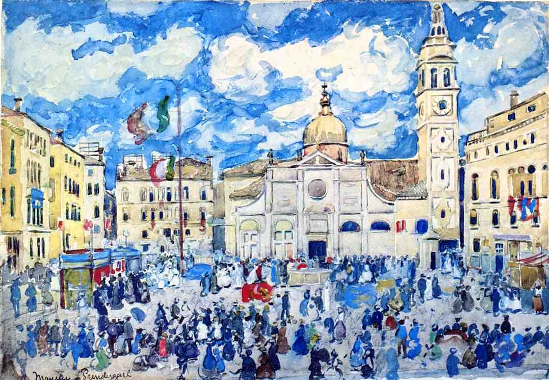 Campo Santa Maria Formosa, Venice by Maurice Prendergast