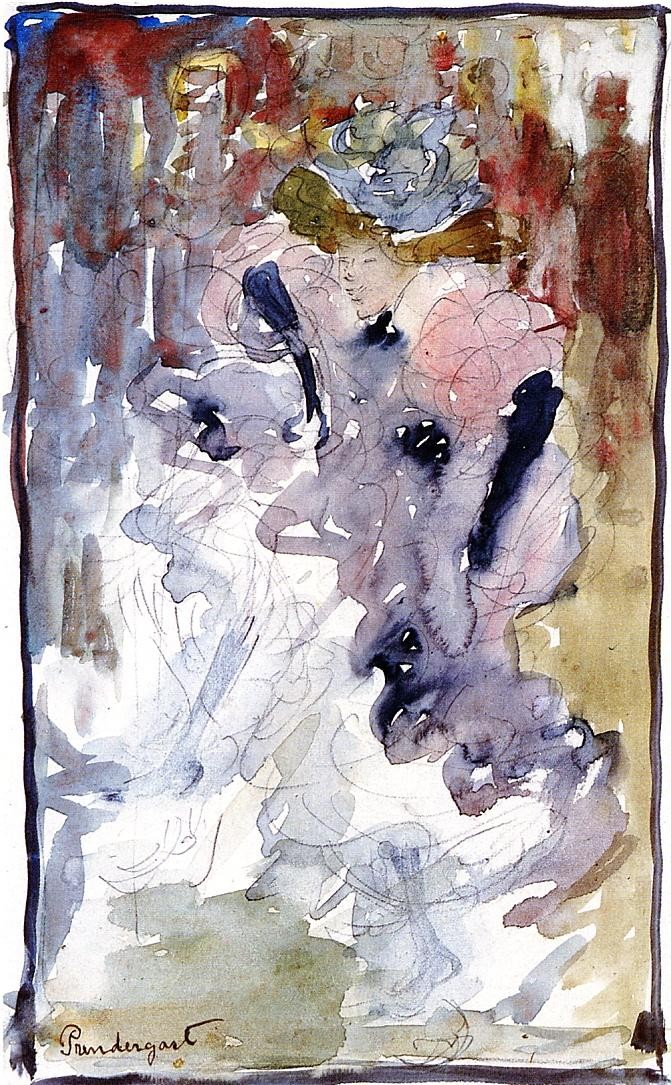 Can Can Dancer by Maurice Prendergast