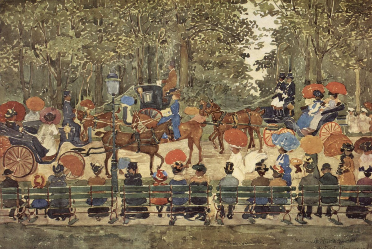 Central Park, New York by Maurice Prendergast