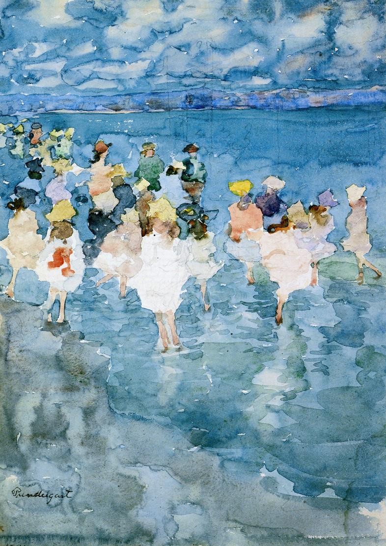 Children at the Beach by Maurice Prendergast