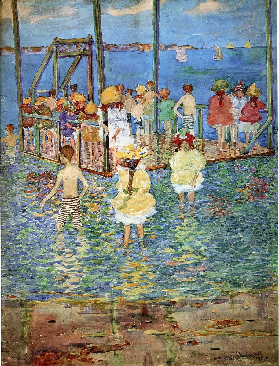 Children on a Raft by Maurice Prendergast