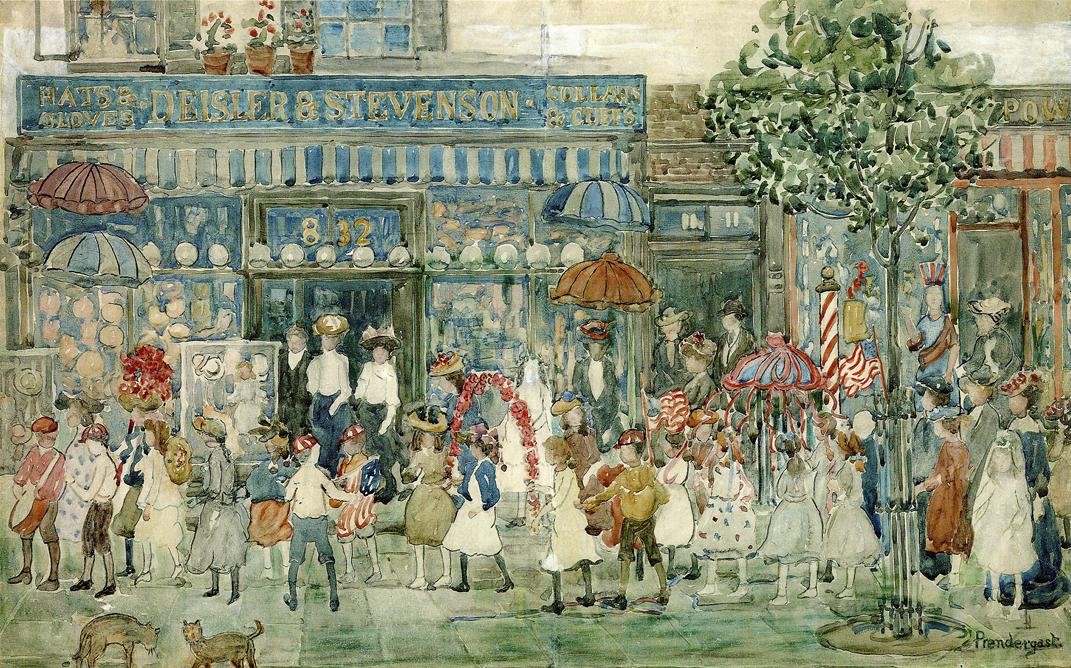 Columbus Circle (New York) by Maurice Prendergast