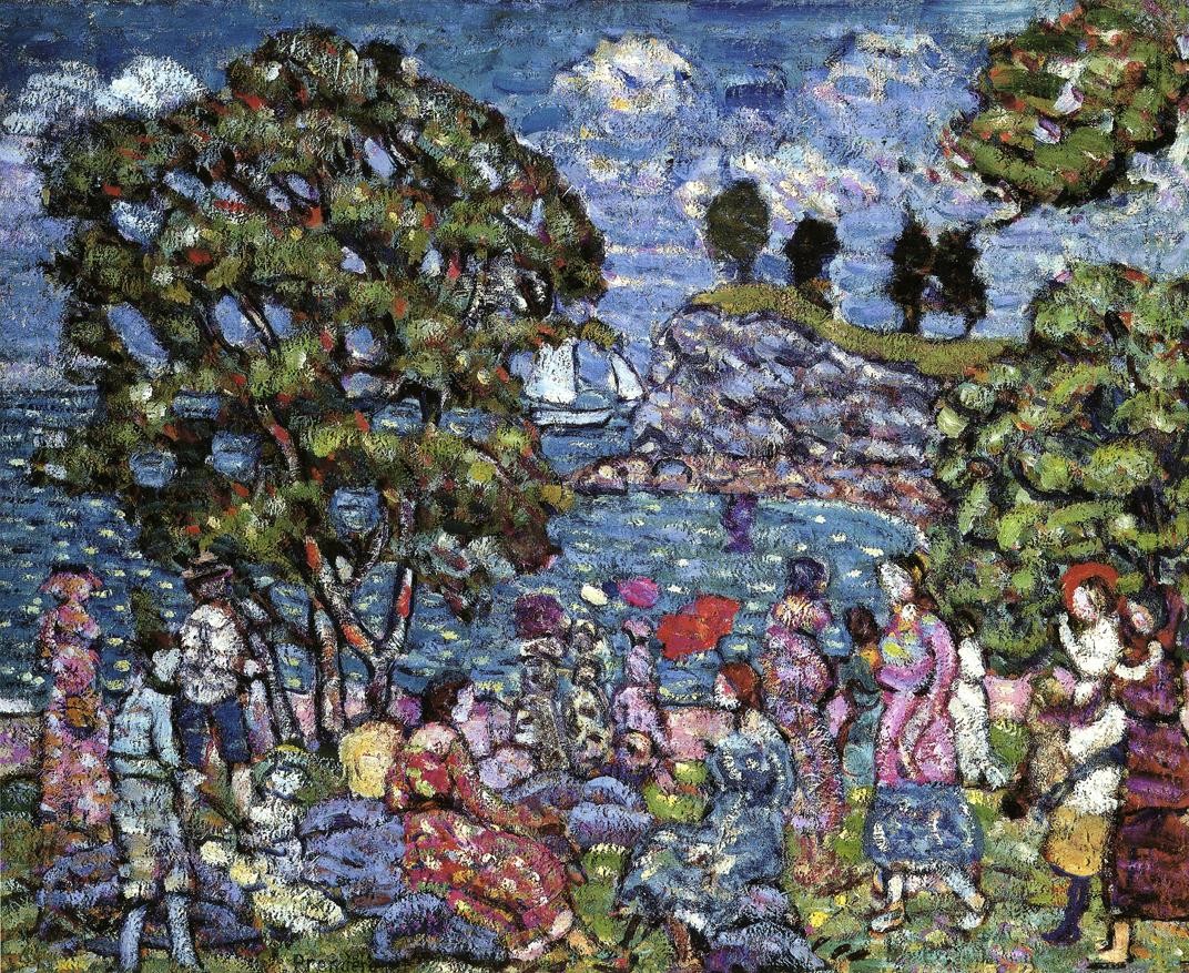 Cove with Figures by Maurice Prendergast