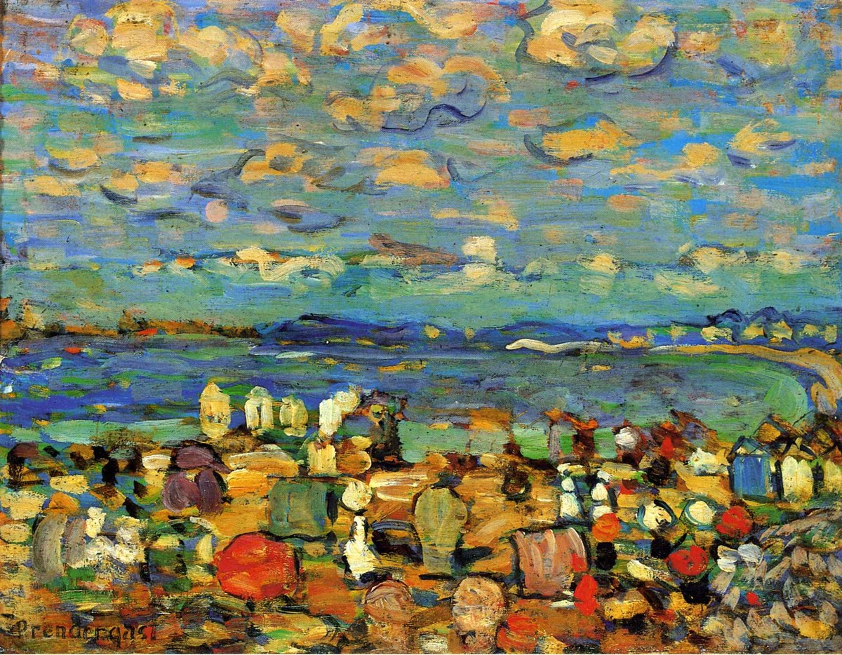 Crescent Beach (also known as Crescent Beach, St. Malo) by Maurice Prendergast