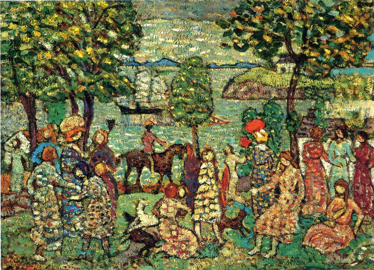 Fantasy (also known as Landscape with Figures) by Maurice Prendergast