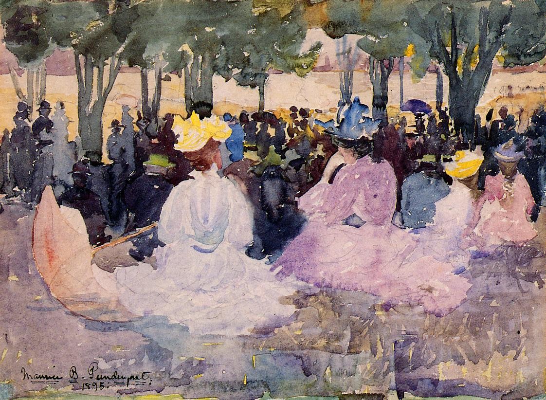 Figures on the Grass by Maurice Prendergast