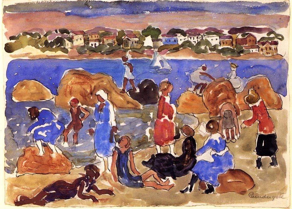 Gloucester, Fishermen s Houses by Maurice Prendergast