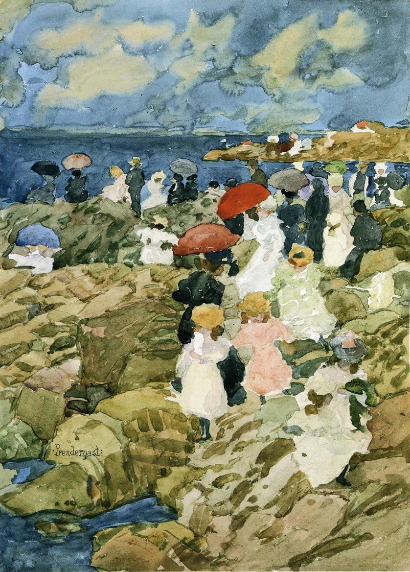 Handkerchief Point (Coastal Scene) by Maurice Prendergast