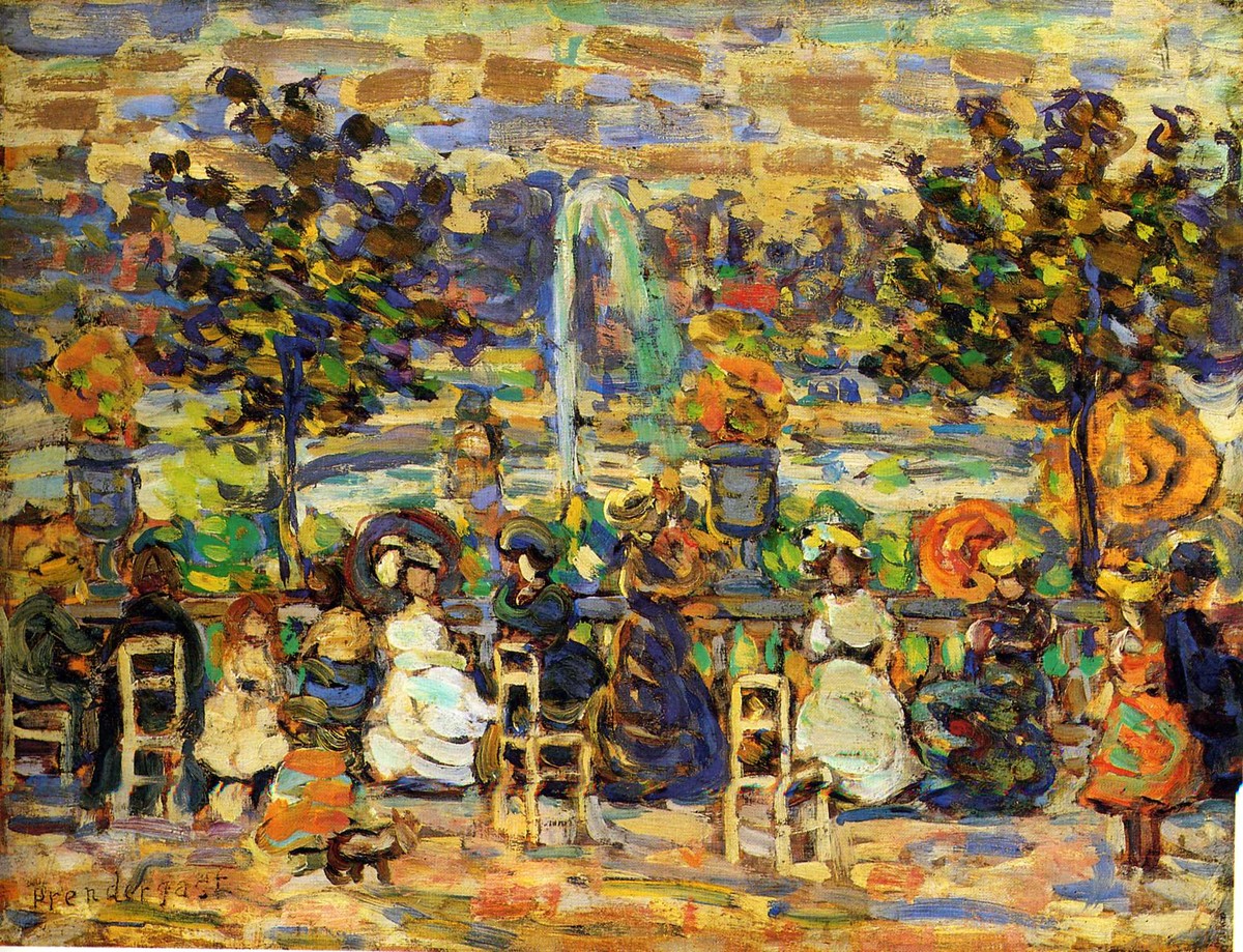 In Luxembourg Gardens by Maurice Prendergast