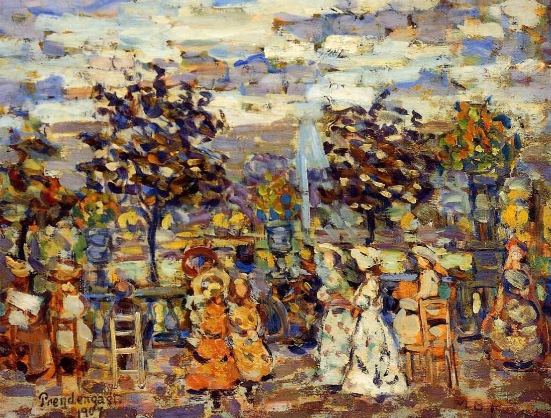 In the Luxembourg Gardens by Maurice Prendergast