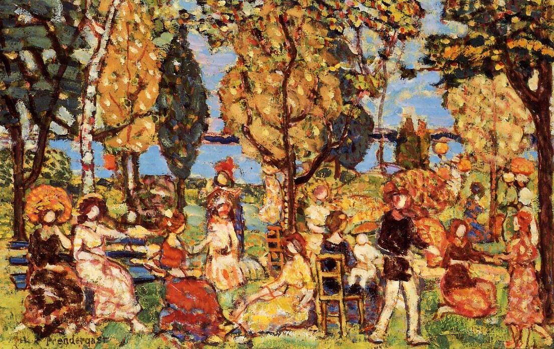 In the Park (also known as The Promenade) by Maurice Prendergast