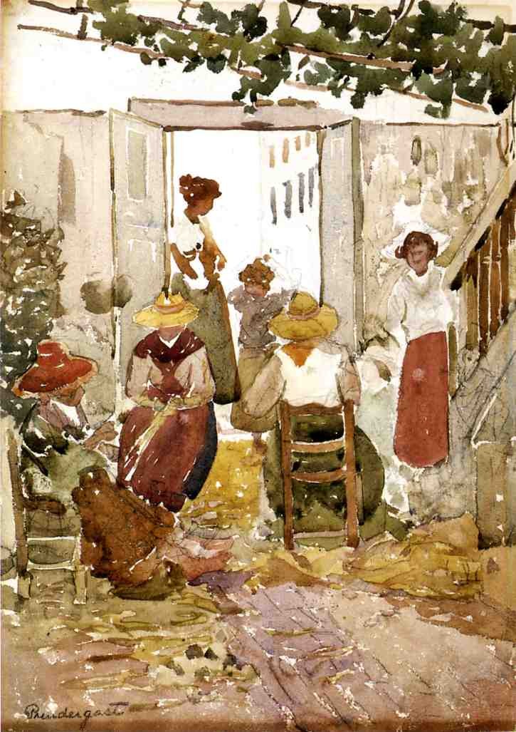Lacemakers, Venice by Maurice Prendergast