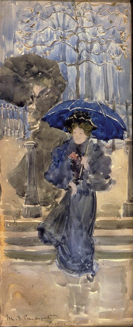 Ladies in the Rain by Maurice Prendergast