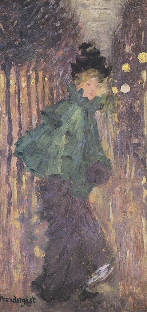 Lady on the Boulevard by Maurice Prendergast