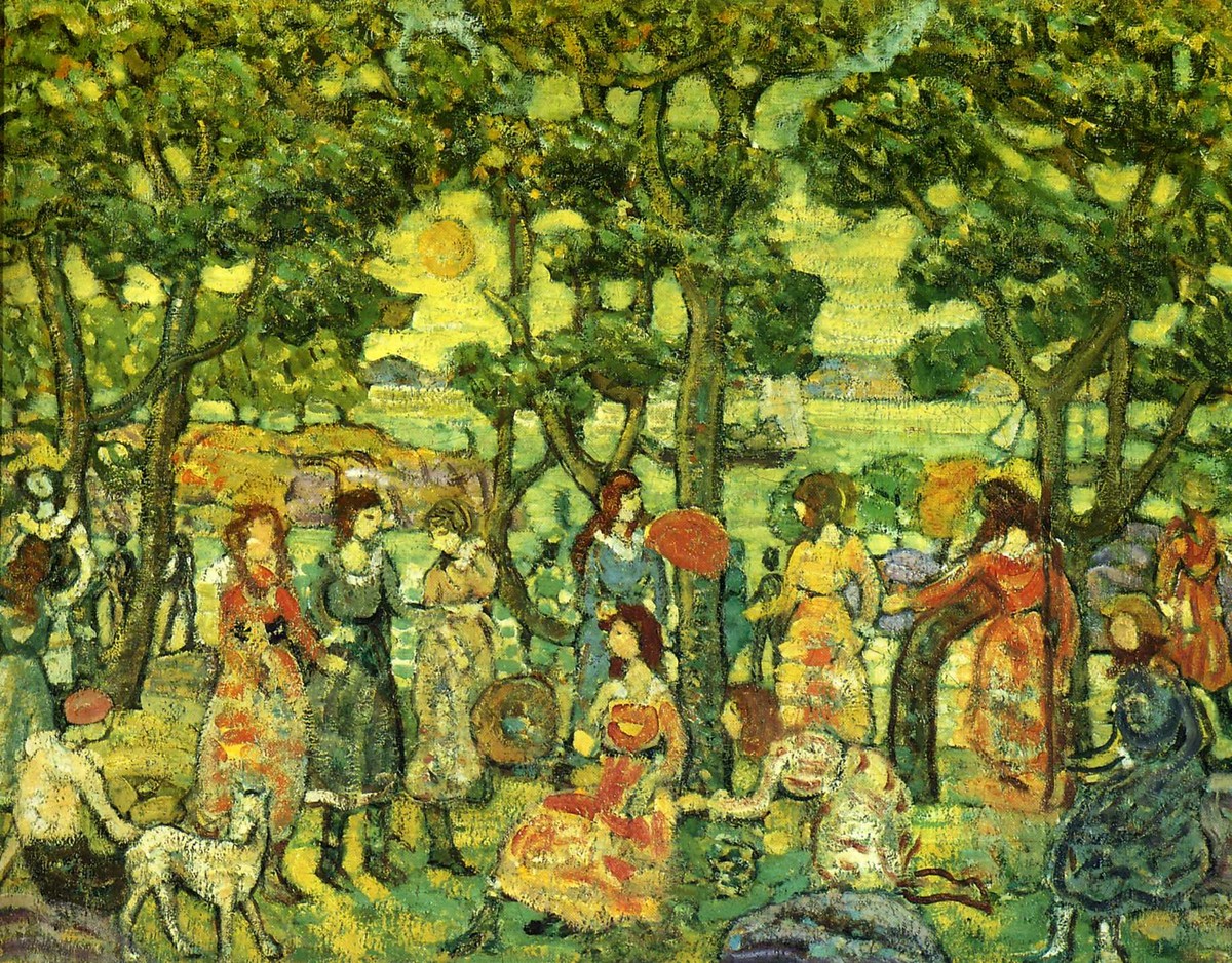 Landscape with Figures by Maurice Prendergast