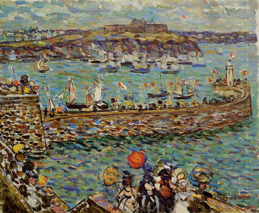 Lighthouse at St. Malo by Maurice Prendergast